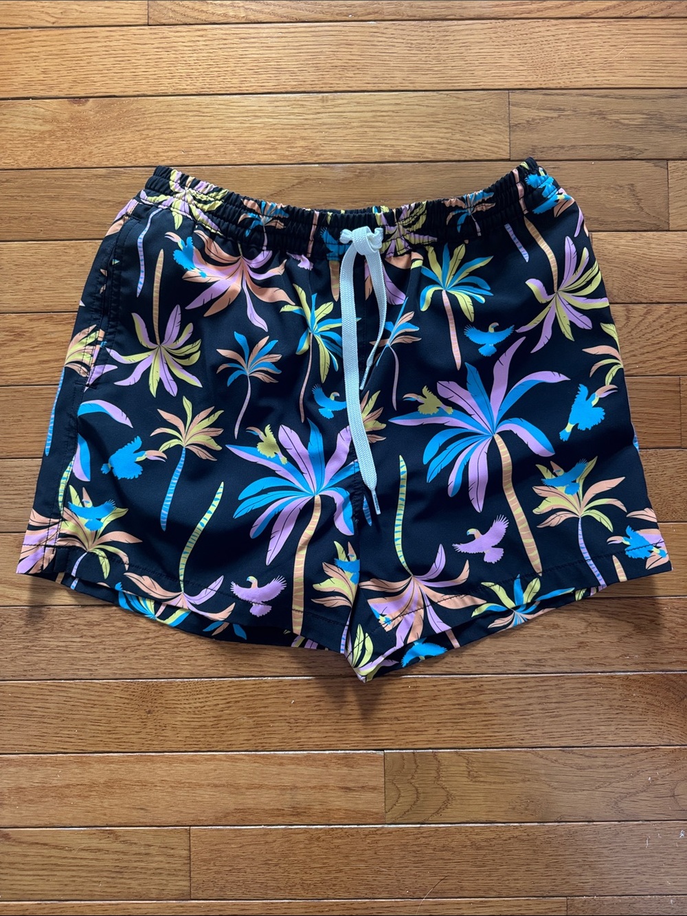 Chubbies The Black Light Nights Classic Swim Trunks size 14/16
